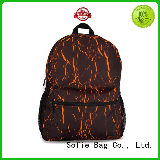 Sofie large capacity black backpack for travel