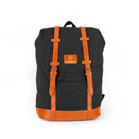 Stylish light melange casual backpack  20181007
