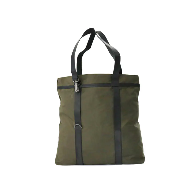 Simple twill nylon tote shopping bag S18030