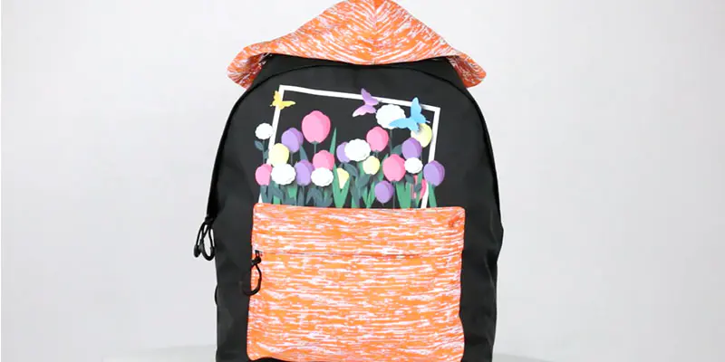 Girls reflective school backpack  201901001 reflective display video