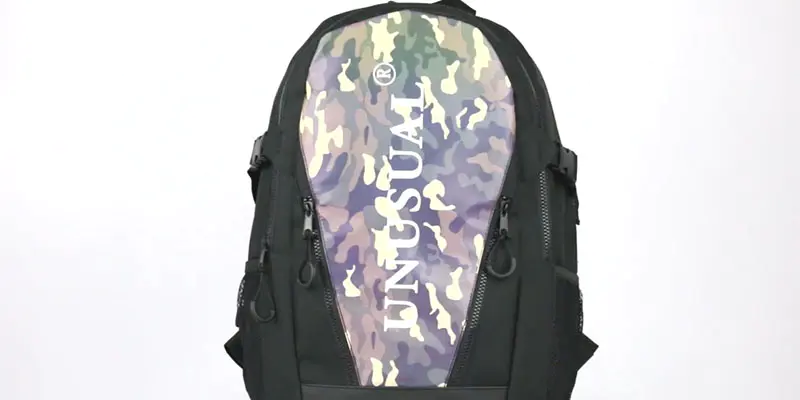 Outdoor sport reflective backpack 201901004 reflective display video