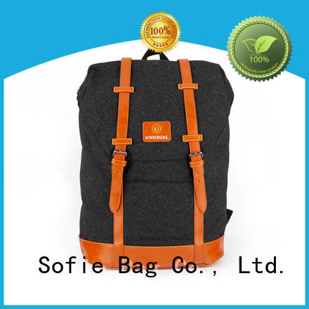 Sofie high quality canvas backpack wholesale for school