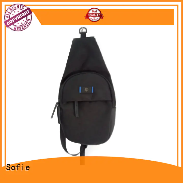 Sofie jacquard fabric chest sling bag supplier for packaging