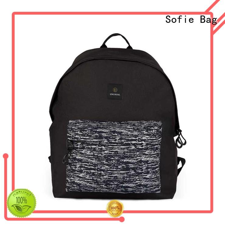 Sofie melange canvas backpack supplier for school