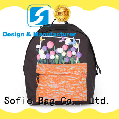Sofie hard EVA bottom students backpack supplier for students
