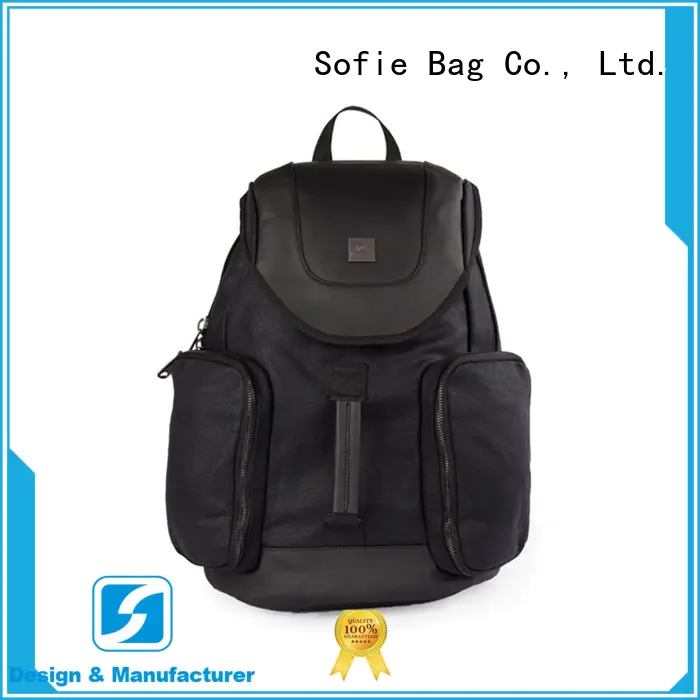 Sofie melange black backpack for travel