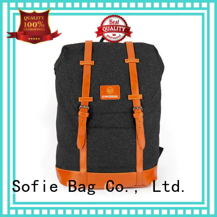 Sofie melange sport backpack personalized for school