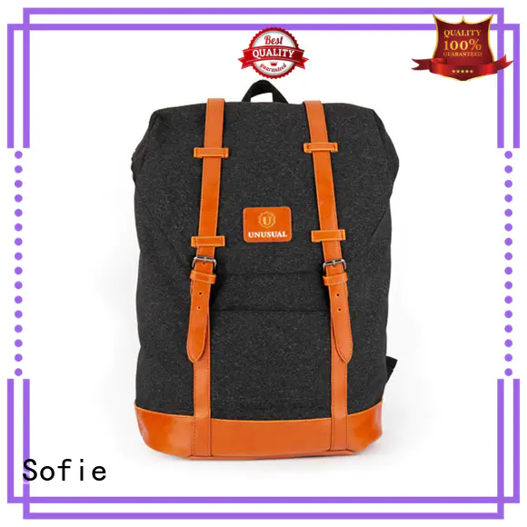 melange canvas backpack personalized for school