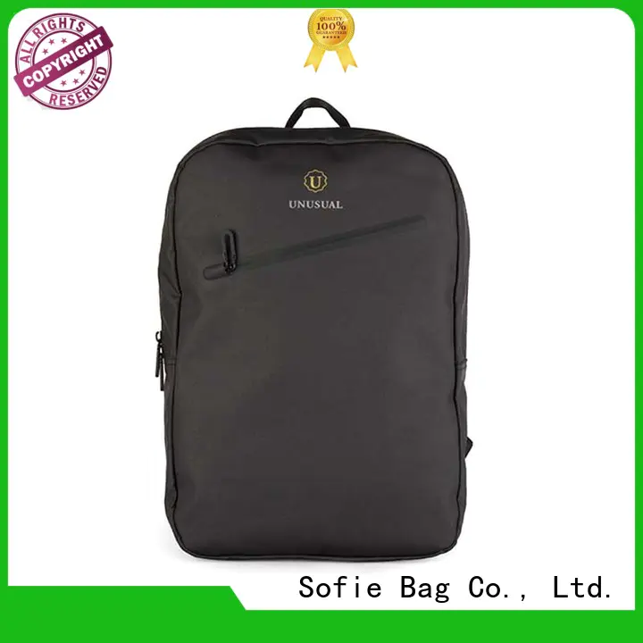 Sofie thick pipped handle shoulder laptop bag factory direct supply for men