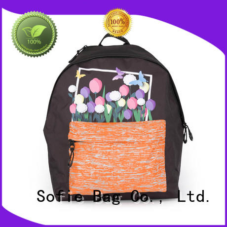 Sofie with TPU reflective hat children school bag manufacturer for kids