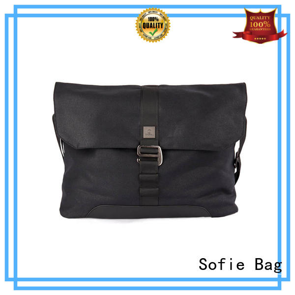 Sofie nylon shoulder straps laptop messenger bags factory direct supply for office