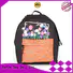 New girls reflective school backpack with reflective hat 201901001