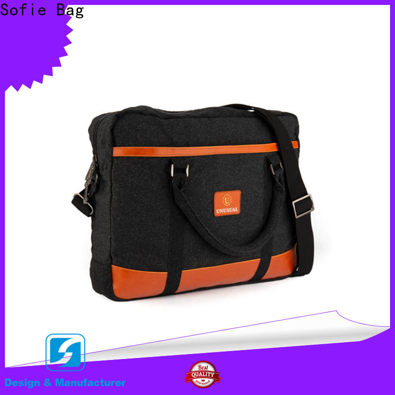 Sofie thick pipped handle laptop backpack factory direct supply for office