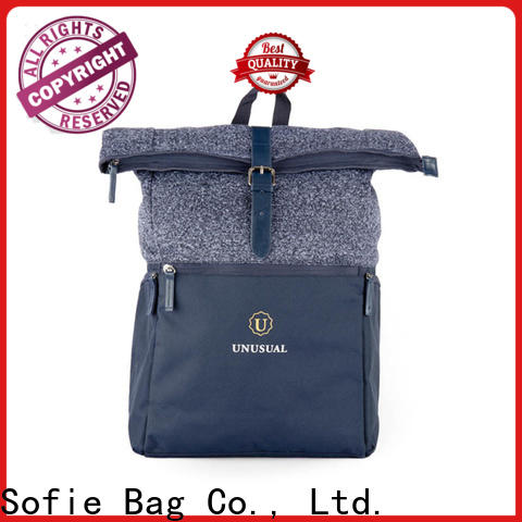 Sofie PU leather handle mini backpack customized for business