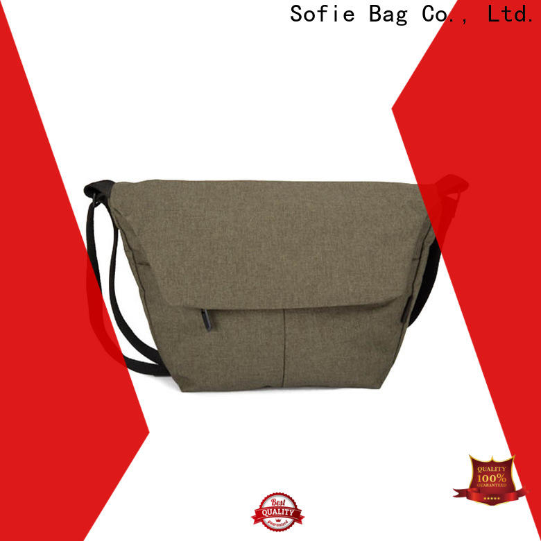 trapezoidal shape laptop shoulder bag wholesale for packaging