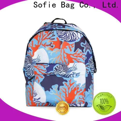 Sofie school backpack customized for packaging