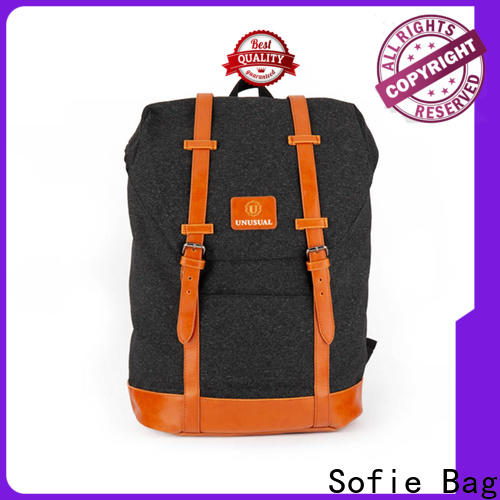 Sofie back pocket canvas backpack manufacturer for college