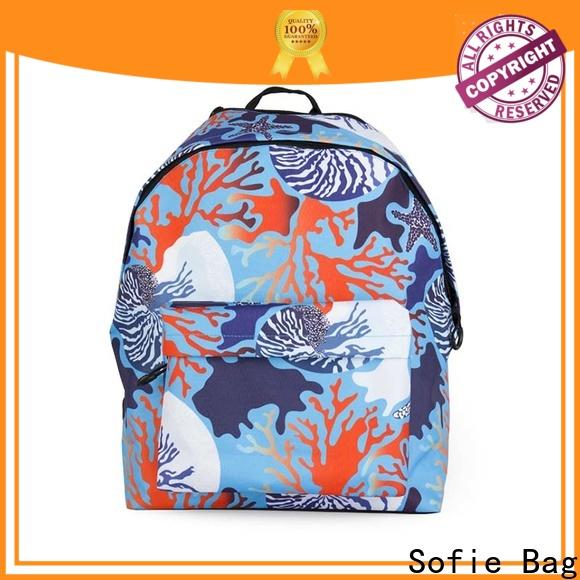 Sofie school backpack customized for packaging