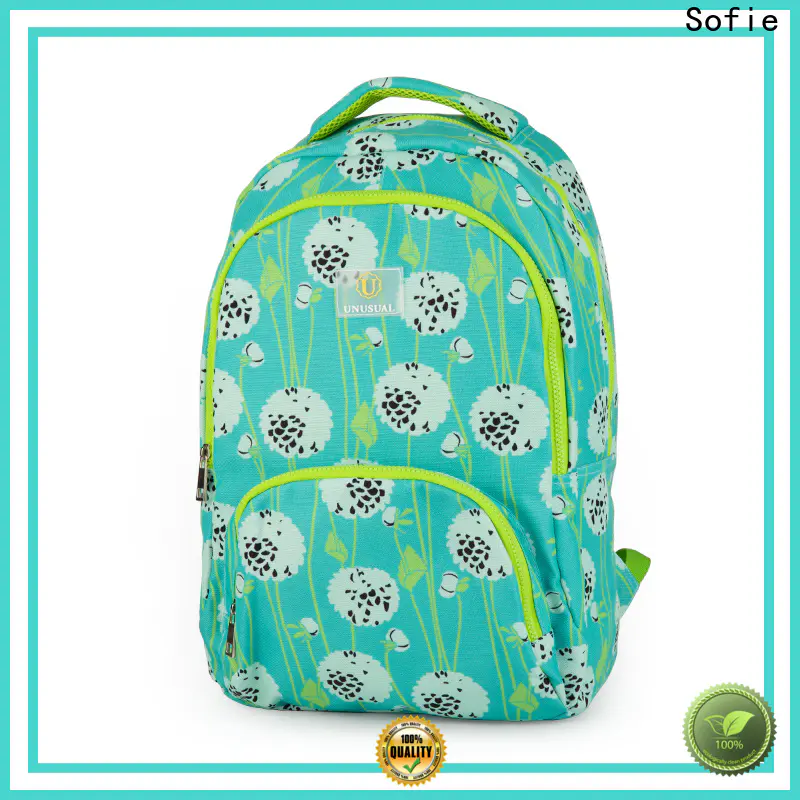 two pockets school bags for girls wholesale for kids