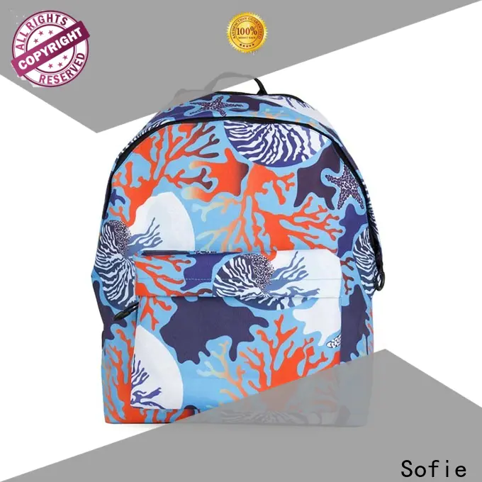 Sofie two pockets school bag supplier for children