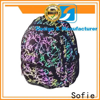 Sofie with TPU reflective hat school bags for boys manufacturer for students