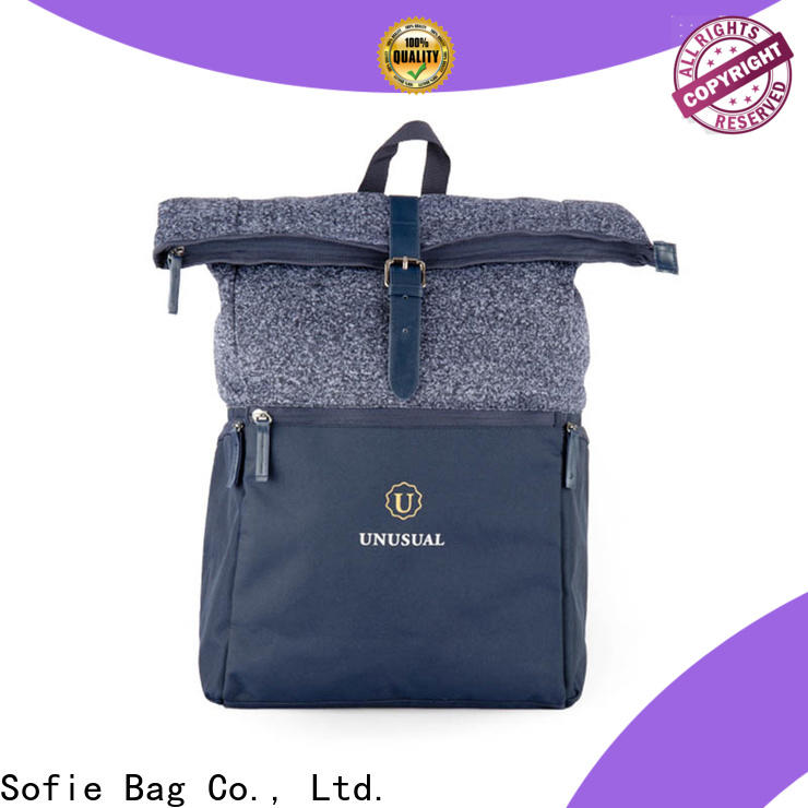Sofie canvas backpack supplier for business