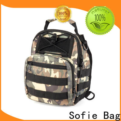 Sofie jacquard fabric crossbody sling bag customized for men